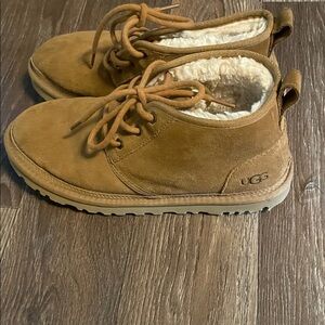 UGG Men's Brown Chukka Boots with Plush Lining